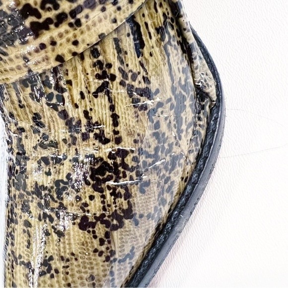 Tibi Billie Lizard-Embossed Leather Ankle Boots Size 39.5 - Picture 11 of 12